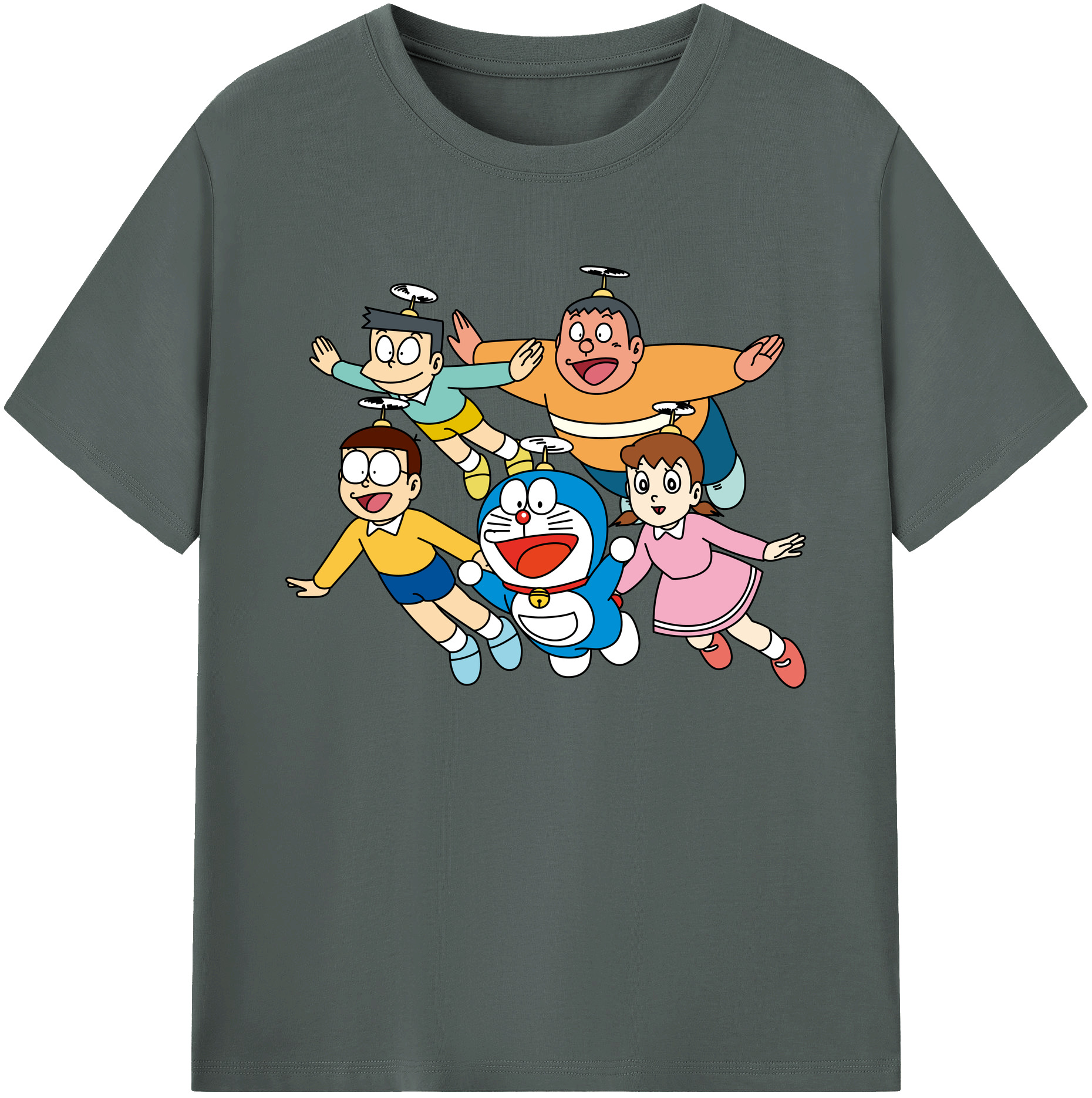 （画像用） ドラえもん 骨川 スネ夫 Doraemon Honekawa Suneo 綿100％ メンズ半袖Tシャツ｜肌触りやわらか＆通気性